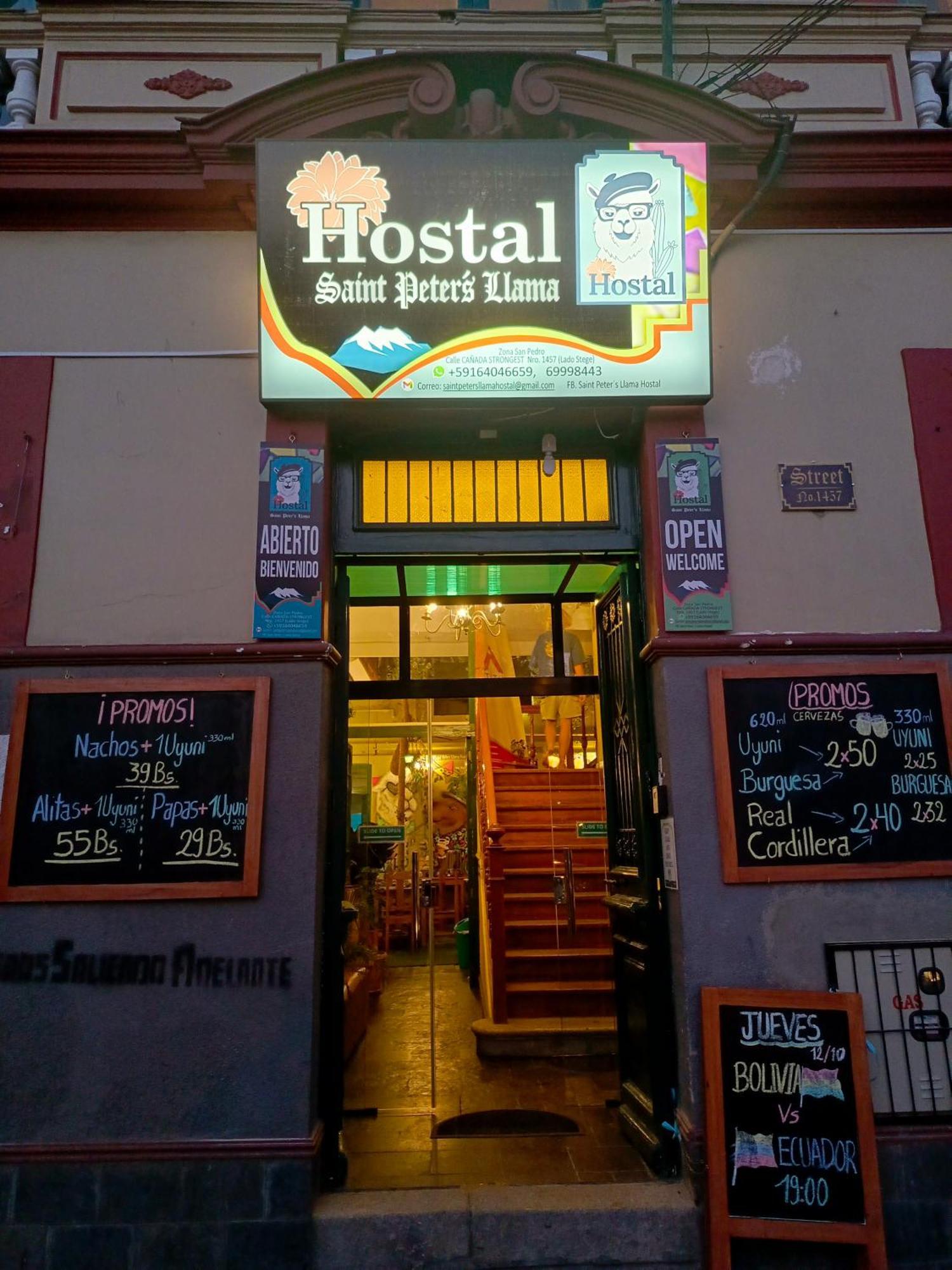 Saint Peter'S Llama Hostal La Paz Kültér fotó